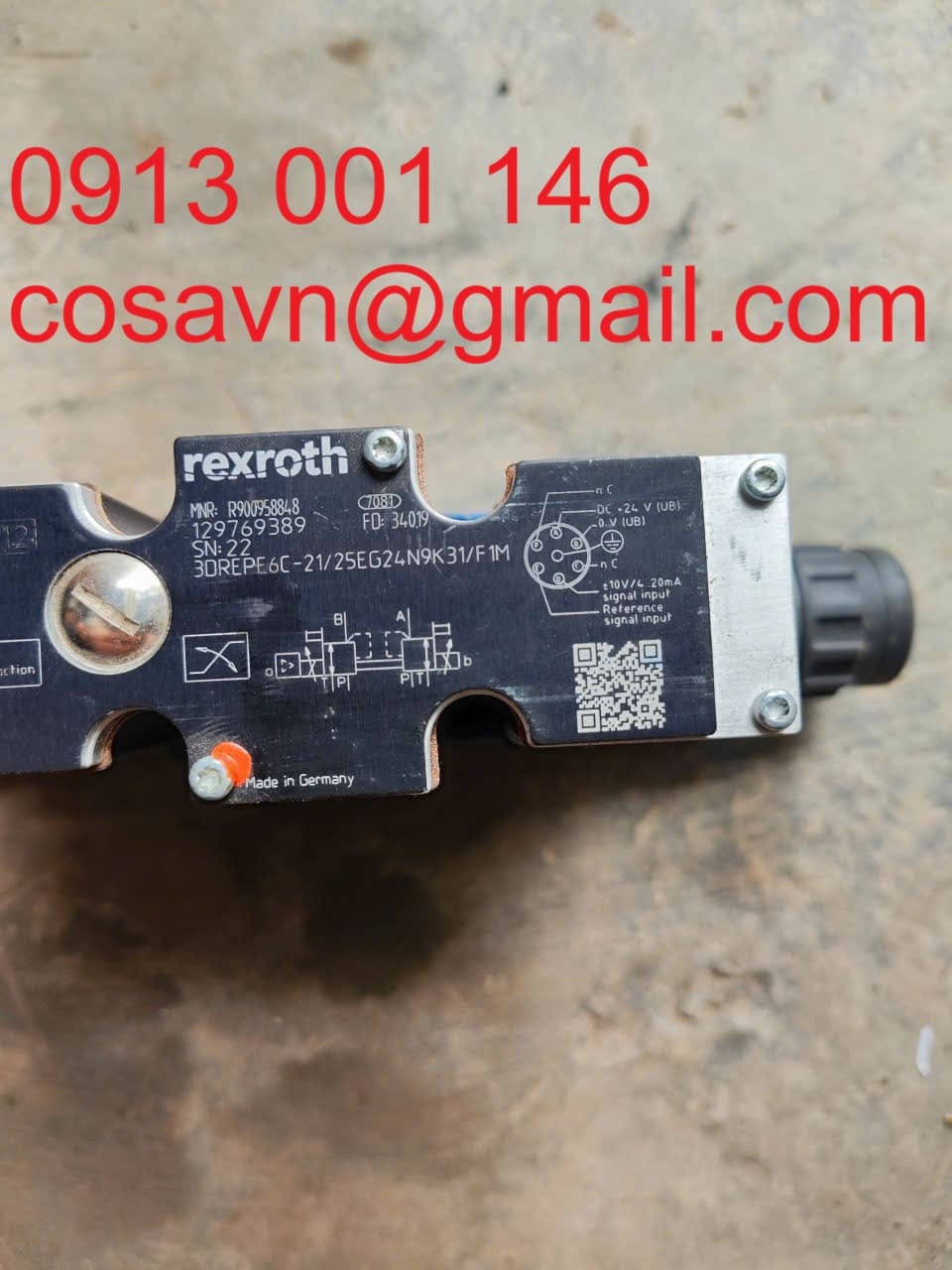 Bosch Rexroth Van giảm áp tỷ lệ Bosch Rexroth 3DREPE 6 C 3DREPE 6 C-21/25EG24N9K31/F1M